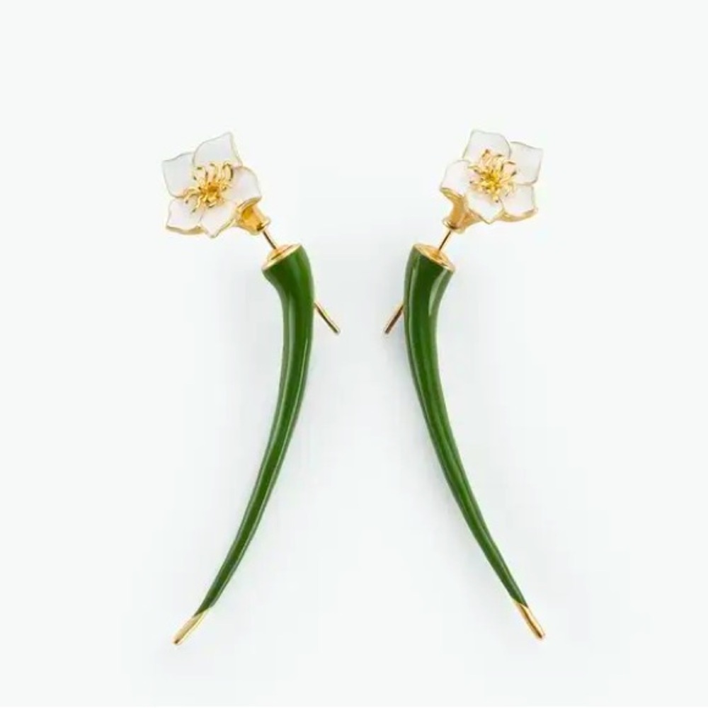 Bottega Veneta Flower Earrings